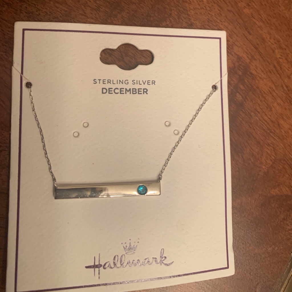 Hallmark December Necklace 10$